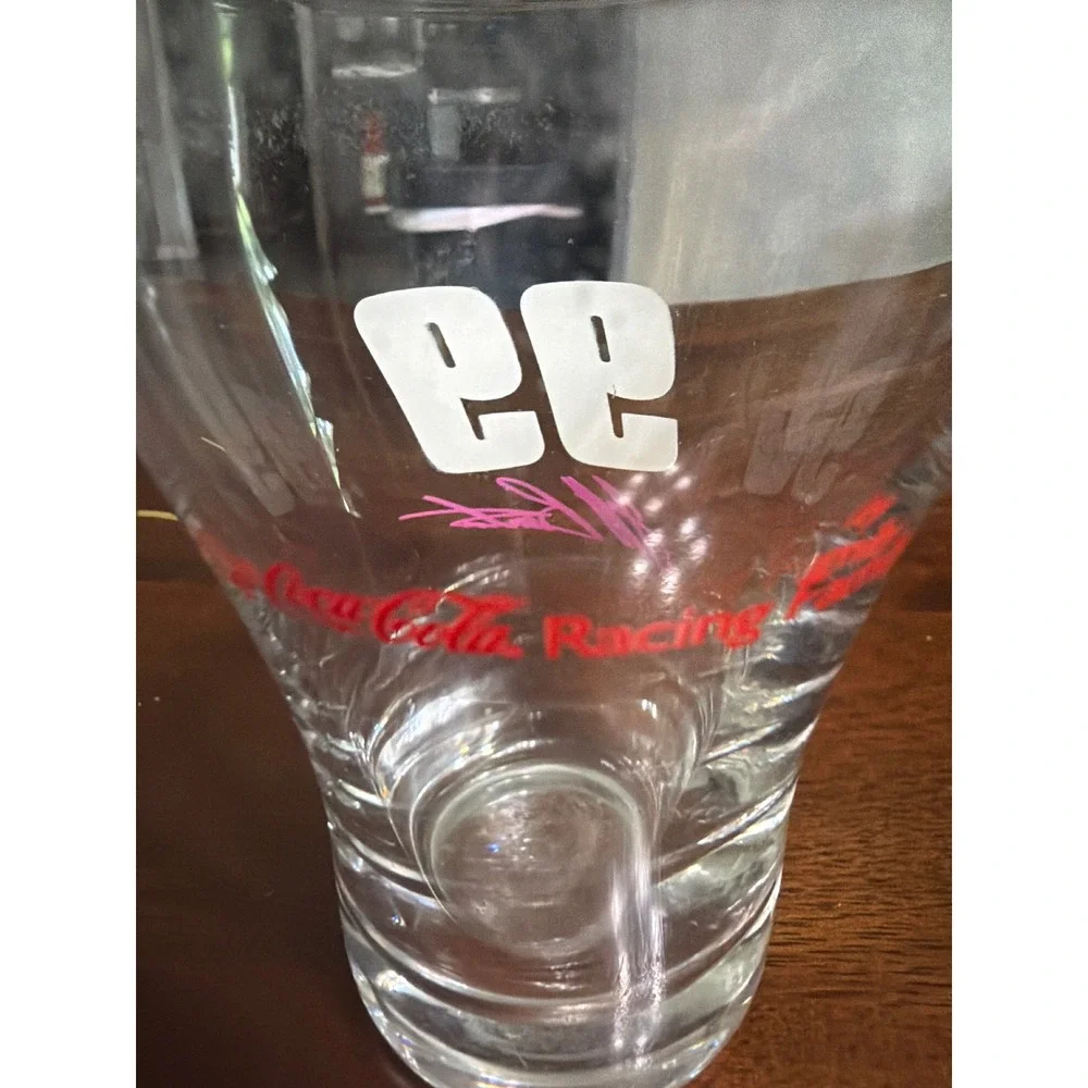 Vintage Coca-Cola Racing Family Jeff Burton 99 NASCAR Drinking Glass Collectible
